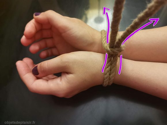 Bondage tutorial for tying wrists