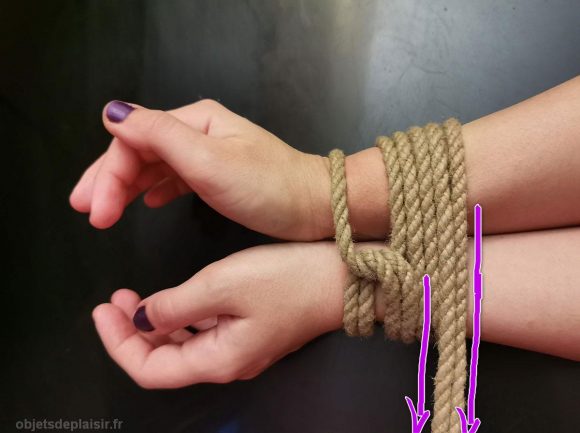 Bondage lesson: tying wrists