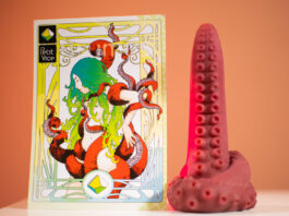 The Petit vice dildo and its presentation card
