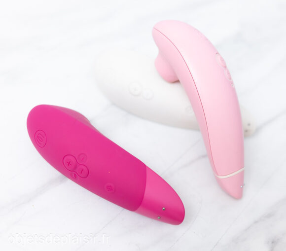 The Womanizer Enhance and two of its predecessors, the Premium 2 and the Eco