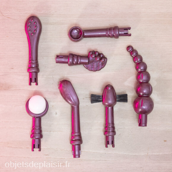The 7 attachments of the Eroscillator 2 Top Deluxe